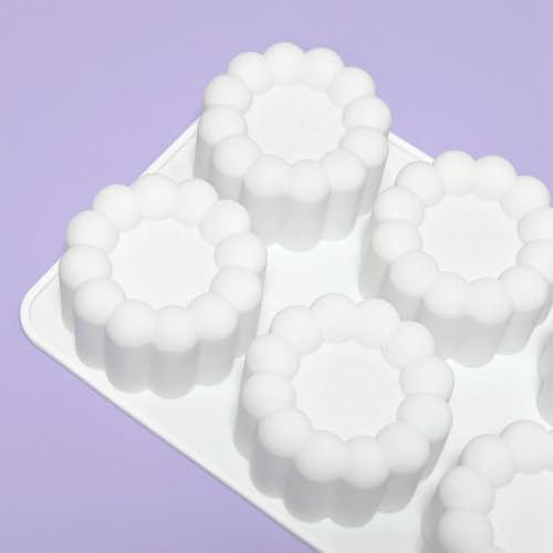 mostsom Silicone Flower Mousse Cake Mold Ice Cream Chocolate Mold Soap 3D Cupcake Bakeware Baking Dish Cake Pan Muffin Mould (A_ Flower)