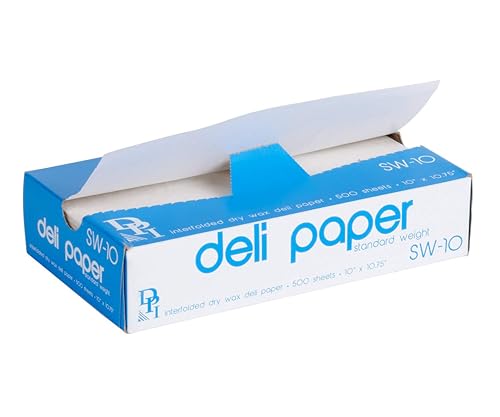 Durable Packaging 10" x 10 3/4" Interfolded Deli Wrap Wax Paper
