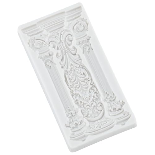 European Roman Column Silicone Mold Baroque Pillars Fondant Molds - color: Style E