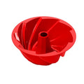 saphe Silicone cake pan, Bakeware Non Stick 10 inch round Cake Pan for making Cake, Jello, Gelatin, Bread, Brownie, Silicone fluted Cake mold - size: 10inch