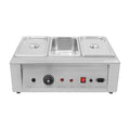 3 Tanks Commercial Chocolate Melting Machine 300W 26.46lbs Stainless Steel Electric Chocolate Tempering Machine Chocolate Warmer Melting Pot w/ 77-185°F Temp Control for Butter Cheese Cream - size: 3 Tanks, 300W