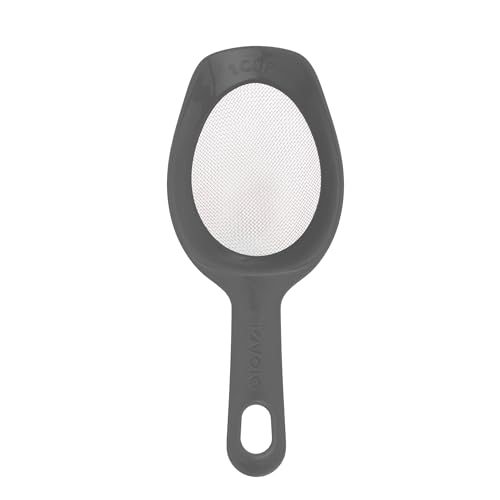 Tovolo Scoop and Sift 1 Cup Flour Sifter for Baking, Charcoal - color: Charcoal