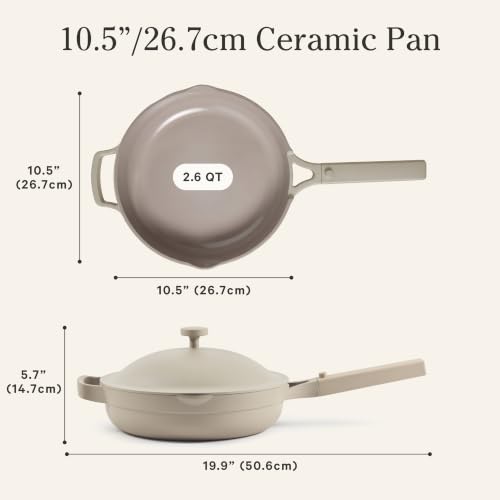 Our Place Always Pan 2.0, 10.5" Ceramic Nonstick Pan, 2.6 Qt - color: Steam, size: 10.5"
