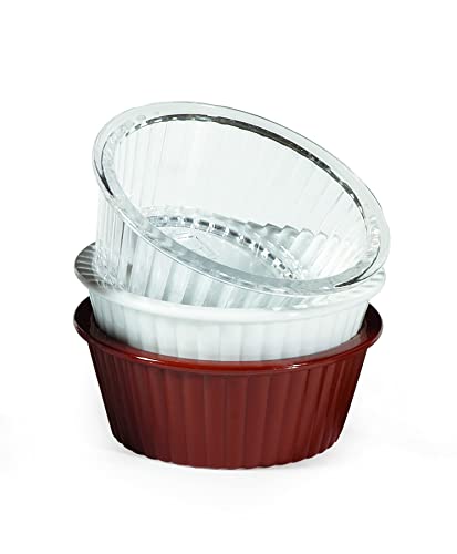 G.E.T. ER-402-W 2 oz. Fluted Ramekin, Break Resistant, San, White (Pack of 12) - color: White, size: 2 Ounce, style: Fluted
