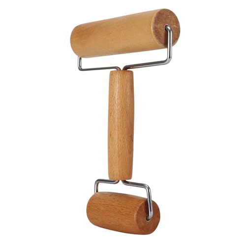 Small Rolling Pin, Pizza Dough Roller, Non Stick Wood Pastry Roller, Kitchen Wooden Rolling Pins for Baking Cooking Cookie Bread Tortilla Dumpling Fondant Clay (Style 1) - size: Style 1