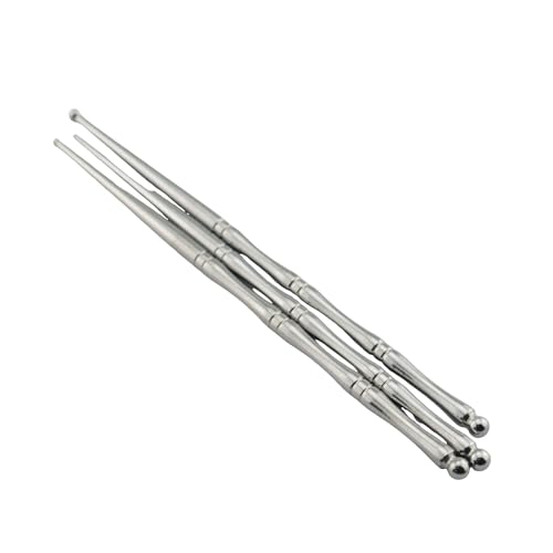 TAODAN 3PCS Sugar Stir Needle with Ball Set DIY Cake Baking Stainless Steel Decorating Tool Clay Sculpting and Modeling Stick