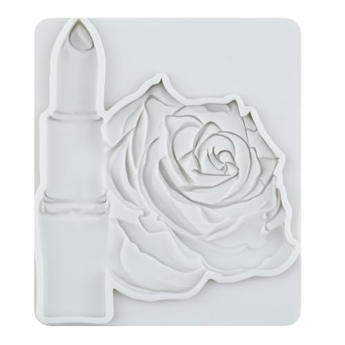 Lingzhi Lipstick Rose Fondant Silicone Molds - color: Style F