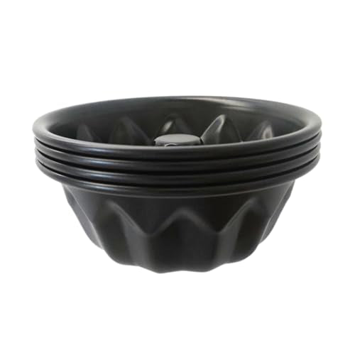 4 Inch Fluted Tube Cake Pan, Nonstick Metal Kugelhopf Baking Mold