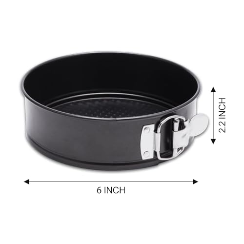 HIWARE 6 Inch Non-stick Springform Pan with Removable Bottom - Leakproof Cheesecake Pan, Compatible with 3 Qt Instant Pot - size: 6-Inch