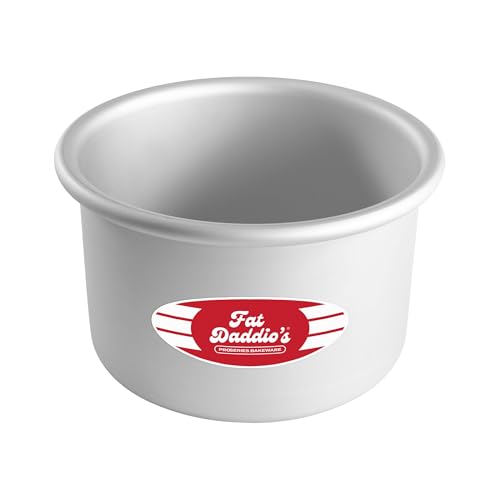 Fat Daddio's Aluminum Round Cake Pan, 4" Deep - 6" - size: 6", style: 4" Depth