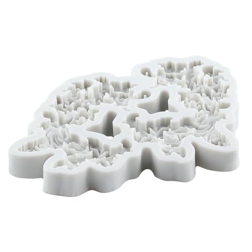 Lingzhi Baroque Fondant Mold Curlicues Relief Scroll Lace Silicone Molds - color: Style J