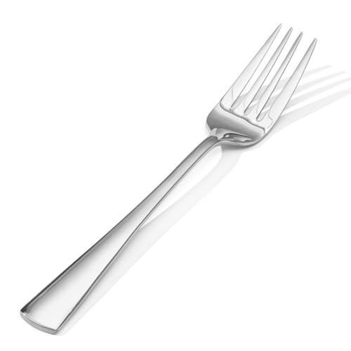 KINGSTONE Forks 16 Piece Dinner Forks Set, 18/10 Stainless Steel, 8.18 Inch - color: Silver, size: 16-Piece