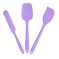 Rubber Spatula Food Grade, Silicone Heat Resistant Spatulas for Cooking - color: Purple, size: 3 Pack