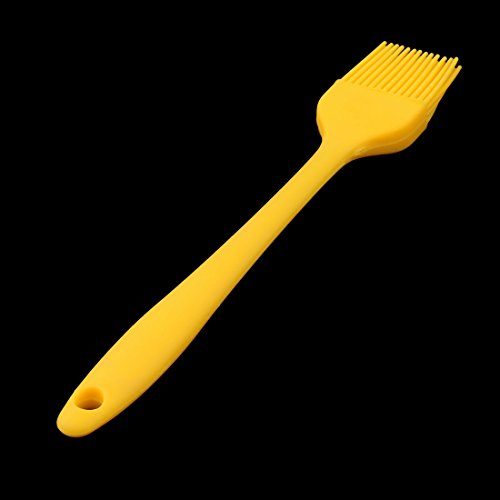 uxcell Silicone Family Bakery Cookie Cake Baking Tool Cream Butter Pastry Brush Yellow - color: Yellow