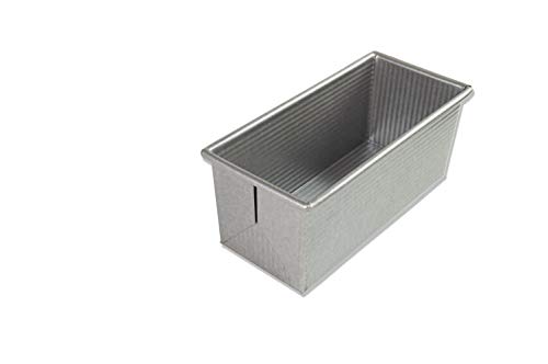 USA Pan Bakeware Pullman Loaf Pan, Small - size: 9 x 4, style: No Lid