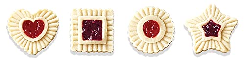 Talisman Designs Plunger Style Thumbprint and Linzer Cookie Cutters, 4 Piece Set - style: Thumbprint and Linzer Cookie Cutters
