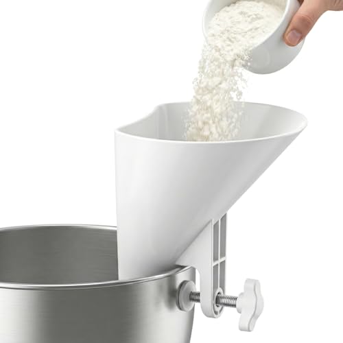 Wide Mouth Pouring Chute Prevent Splatter Flour Funnel for Kitchen