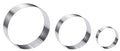 Large Round Cake Ring Set-4/6/8 Inch Biscuit Cutter Stainless Steel Circle Pancake Mold English Muffin Ring