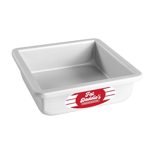 Fat Daddio's Anodized Aluminum Square Cake Pans - size: 6 x 2 Inch, style: 2" Depth