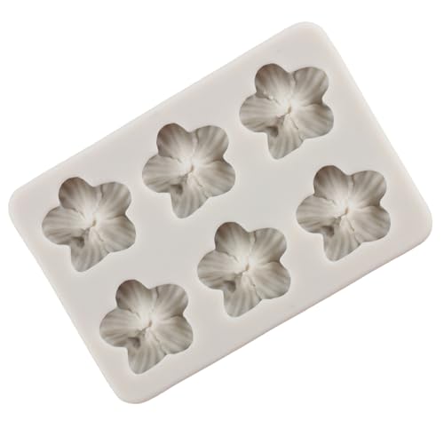 Flower Silicone Mold Hibiscus Flower Fondant Molds - color: Style F