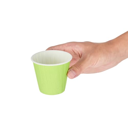 Restaurantware 4 oz Round Green Paper Eco Tall Baking Cup, 200 Pack - color: Eco Green, size: Tall