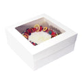 JJO Cake Boxes with Window 14x14x6 Inch 10 Pack,Wedding Cake Boxes