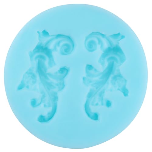 Baroque Style Curlicues Scroll Lace Fondant Silicone Molds - color: Style H