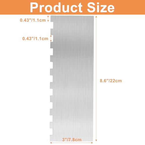 Cake Scraper, Double-Sided Cake Smoother