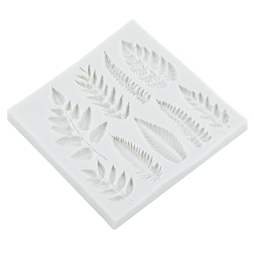 Tropical Leaf Silicone Mold Monstera Leaves Fondant Mold Set of 3 - color: Style E