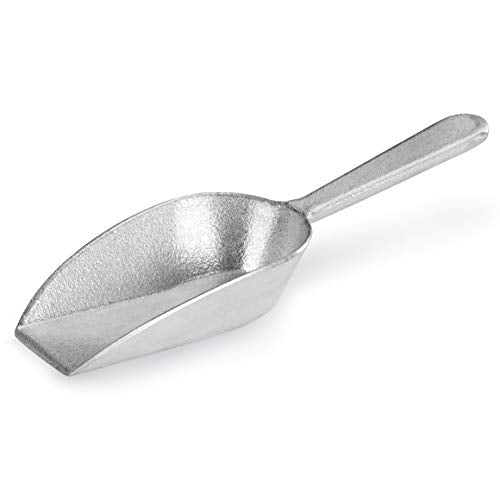 New Star Foodservice Cast Aluminum Flat Bottom Scoop, 7-Ounce, Silver - size: 7-Ounce