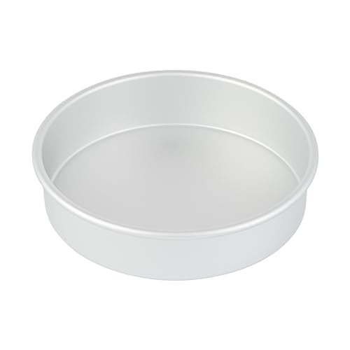 Restaurantware Round Aluminum Straight Sided Cake Pan, 2 Pack - size: 8 x 2 inch (Pack of 2)