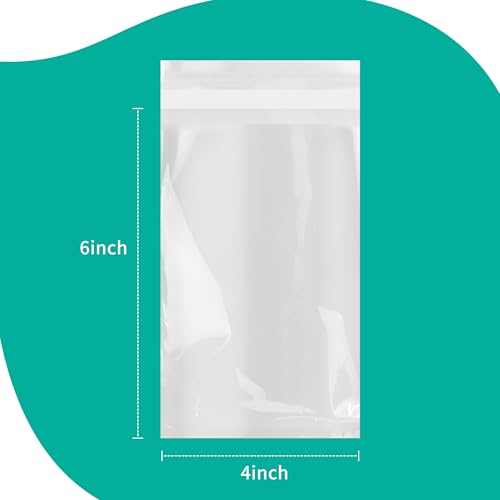iMailer 200 Count 4" x 6" Self Sealing Cellophane Bags - size: 4x6 Inch (Pack of 200)