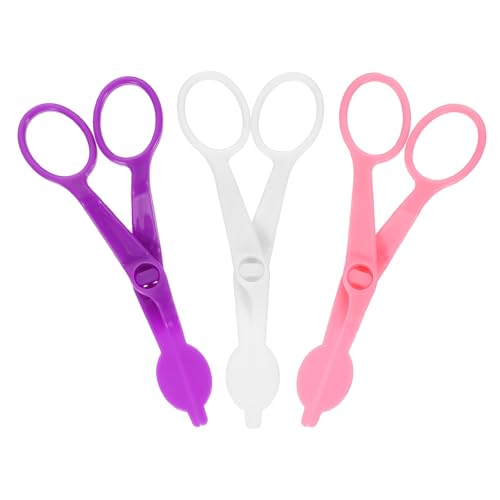 uxcell 3Pcs Flower Lifter Cake Decorating 5.1x2.2" Tool White/Pink/Purple - color: White/Pink/Purple