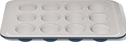 OXO Good Grips Non-Stick Pro Ceramic Coated Metal Bakeware, 12 Cup Muffin, Muffin Pan (Pack of 6) - color: Storm Blue, size: Muffin Pan (Pack of 6)