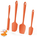 U-Taste 600ºF Heat Resistant Silicone Spatulas for Cooking, 4Pcs/Orange - color: Orange