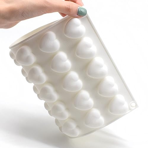 Mini 35 holes Heart Shape Silicone Mold For Candy Chocolate Cake Mould Baking DIY Ice Tray Food Safe Kitchen Accessiories (Lover Heart B_11.76x6.88x0.56 inch) - size: Lover Heart B_11.76 X 6.88 X 0.56 inch