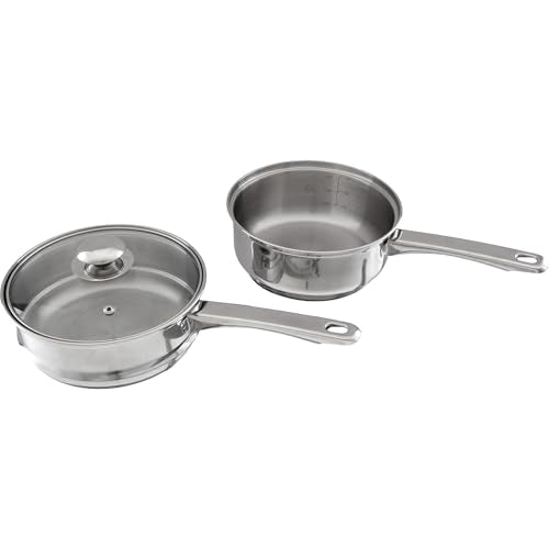 Classic Cuisine 6 Cup Double Boiler Pot Set, 7.75” x 3”