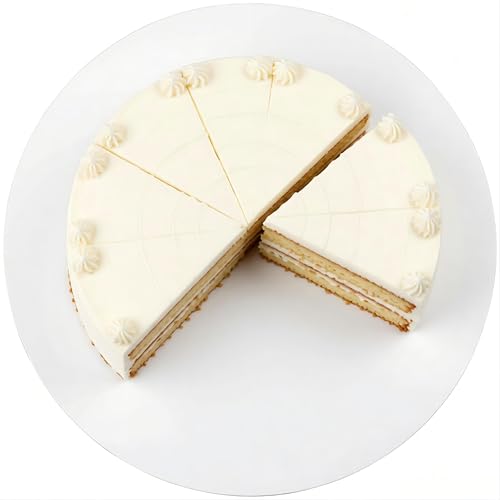 DaTpuik 2 Pcs 12inch White Round Cake Boards 3MM Thickness 100% Food-graded Cardboard Waterproof and Oil-proof Cake Base for Cake DIY, Wedding, Birthday, Dessert, Pizza Decorating & Exhibition - size: 12InchX2PCS