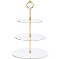1 Set 3 Tier Acrylic Cupcake Stand, Dessert Tower Cupcake Display Stand