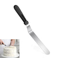 8" Icing Spatula, Offset Spatula Stainless Steel Angled Cake Spatulas Frosting Spatulas with Ergonomic Plastic Handle Cake scraper for Cakes Decorating, Frosting, Baking - size: 8"
