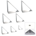ZADE Triangle Cookie Cutters Set, 7PCS Stainless Steel Kitchen Baking Tools - color: Triangle