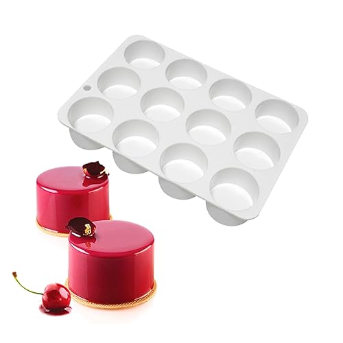 Cylinder Silicone Soap Mold Round Silicone Molds for Handmade Soap Making, Lotion Bars, Chocolate, Cake Mold (A_ Cylinder) - size: A_ Cylinder