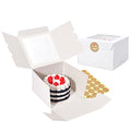 Cookie Boxes with Window 6x6x4 Inch 50 Pack