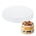 uxcell Cake Boards, 6 Inch Round Cake Drums, White, 2 Pcs - color: White, size: 6 Inch