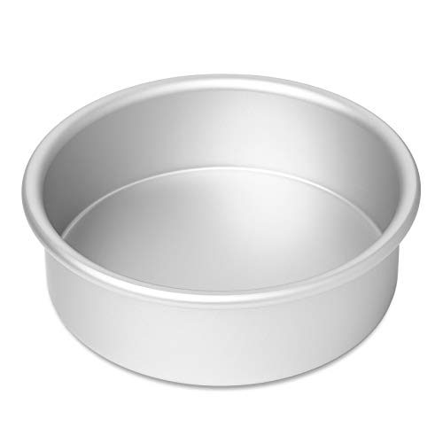 Last Confection 6" x 2" Round Cake Pan, Anodized Aluminum Cake Pan Baking Tin Mold, Professional Bakeware - size: 6" x 2"