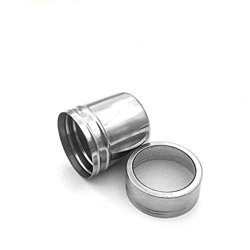 Stainless Steel Shaker Sifter Dispenser Duster Container, 1 Pack