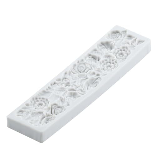Baroque Flower Silicone Mold Relief Flower Lace Fondant Molds - color: Style ZK
