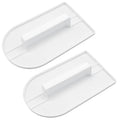 Bonsicoky 2 Pack Fondant Smoothing Tool, White - color: White