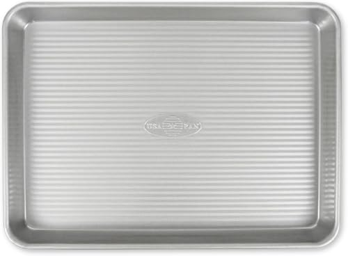 USA Pan Bakeware Nonstick Quarter Sheet Pan, Baking Sheet Aluminized Steel, Pan_Measures: 13 x 9.5 x 1 inches, Set of 1 (Pack of 6) - size: Set of 1 (Pack of 6), style: Quarter Sheet Pan