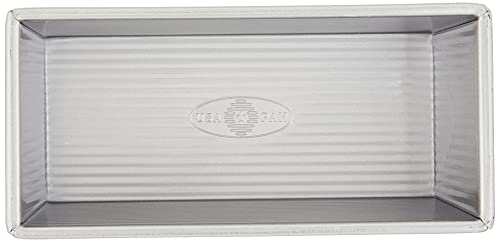 USA Pan Bakeware Pullman Loaf Pan With Cover, Nonstick & Quick Release Coating, Made in the USA from Aluminized Steel, 9 x 4 inch (Pack of 3) - size: 9 x 4 inch (Pack of 3), style: with Lid